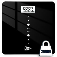 Digitale Personenwaage Körperwaage bis200kg Gewichtswaage Waage Glaswaage LCD