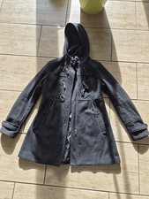 Mantel Wollmantel Wintermantel Jacke Grau H&M M 38 40 Divide