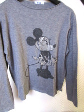 Minnie Maus Pullover Gr L grau