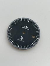 ZIFFERBLATT DUGENA LIP CADRAN DIAL SCHWARZ VINTAGE PART SPARE REPAIT TEIL UHR