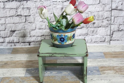 Shabby holz schemel fußbank - shabby,