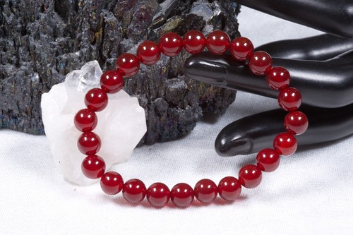 Edelstein armband roter achat - edelstein,