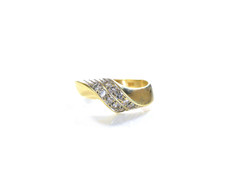 eleganter Damenring - mit Diamanten von ca. 0,20ct - 585er Gold 14K