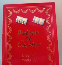 2x Cartier Panthere Ersatzglieder Bicolor 750er Gold/Stahl ca. 16mm