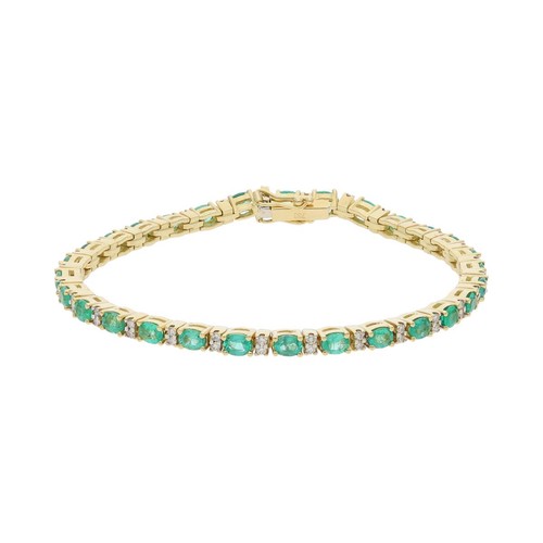 Smaragd armband mit - smaragd,
