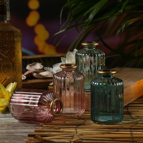 Mini glas vase - glas, mit
