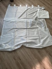 2 Vorhangschal Gardinen mit Schlaufen von arsuita in Gr. 140x245 cm.