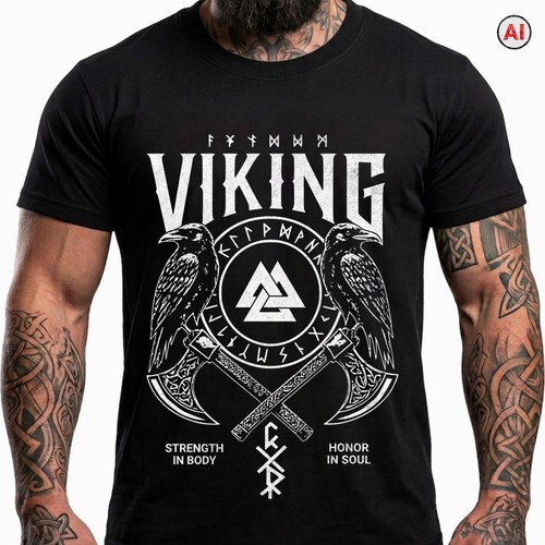 Odins raben wikinger shirt - raben, t-shirt