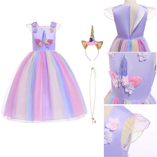 Prinzessin kleid einhorn 140cm - kleid,