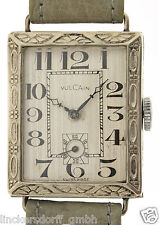 VULCAIN SCHWEIZ JUGENDSTIL ARMBANDUHR  FLORAL VERZ.- 1915 - 1920 - NICKELGEHÄUSE