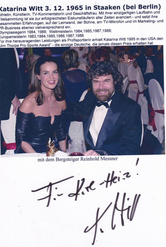 Autogramm katarina witt - -,