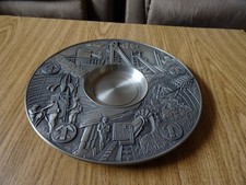 Bergbau Memorabilia, Wandteller aus Alu, sehr guter Zustand
