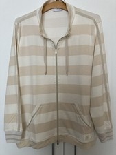 Sweatjacke Gr. 46, Pure by Lucia von Rabe, gestreift, neu, weicher French Terry