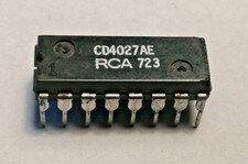 CD4027 AE 4027  RCA CMOS Dual J-K Master-Slave Flip-Flop aus Elektroniksammlung 