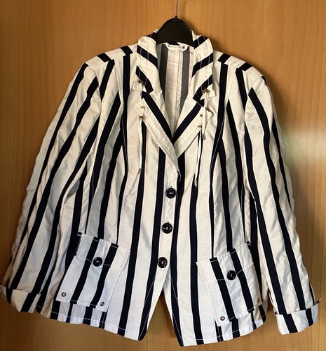 Damenblazer weiß blau - damenblazer, weiß-blau