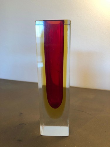 Murano blockvase sommerso vase - blockvase,