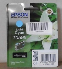 Original Epson T0595 Tinte light cyan für Stylus Photo R2400 C13T05954010 2019