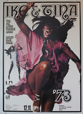 Ike & Tina Turner, Poster, Plakat, Tour, Konzert, Köln, 1973, Kieser