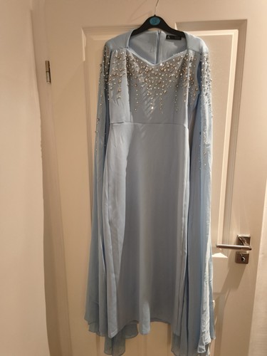 Damen abendkleid babyblau - damen,