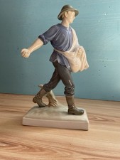 Porzellanfigur von Max Hermann Fritz Signiert. Der Sämann VEB Porzellan Lichte.