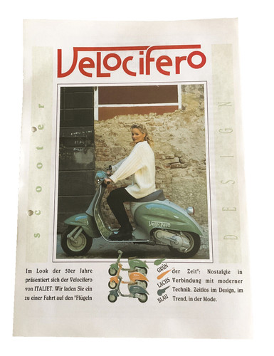 Vintage prospekt werbung mofa - prospekt,