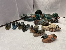 11 Enten aus Holz Holzenten 