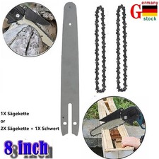 2X 8 Zoll Sägekette + Schwert