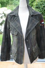 Jacke Blazer Sakko "Hilfiger Denim" Rückenstickerei Jeansjacke Gr. M neu
