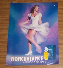 Seltene Werbung vintage NONCHALANCE Parfum beflügelt die Sinne 1989
