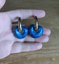 Silber 925 Ohrringe mit Blaue