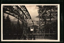 Freiburg i. B., Kapsel der Seilschwebebahn, Ansichtskarte 
