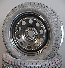 VW Bus T5 T6 T6.1 Satz Räder Stahlfelgen schwarz General AT3 All Terrain Reifen