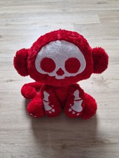 Rare Skelanimals Marcy the Monkey red fuzzy Gothic Vintage Plush 