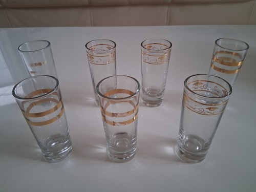 Schnapsgläser mit goldrand - mit,