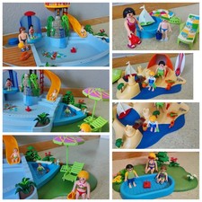 4 Sets Playmobil 4858, 4140,4149, 4864, Planschbecken, Strand , Freibad