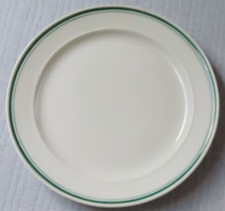 Seltener Art Deco Kuchenteller mit grünem Dekor Meissen Pfeiffer Zeit 1924-34