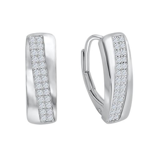 Creolen 925 silber rhodiniert - 925,