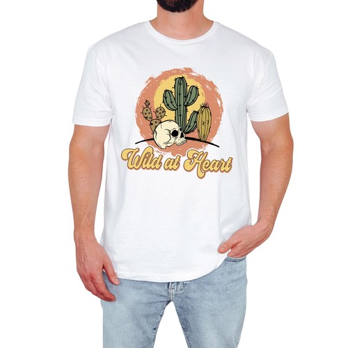 Wild heart herren - heart, t-shirt