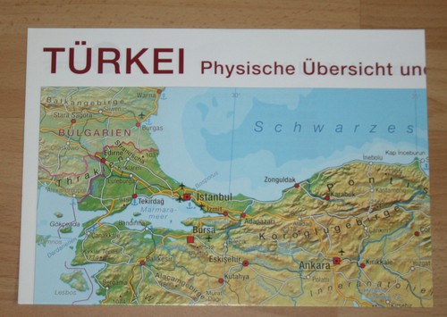 Landkarte türkei physische - landkarte,