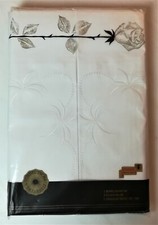 Alte Bettwäsche (Edelgewebe aus Ettlingen): 1 Doppelgarnitur