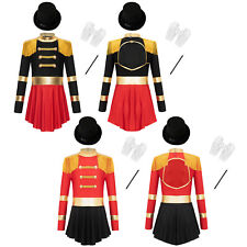 Kinder Mädchen Outfit Cosplay Zirkusdirektor Kostüm Angenehm Uniform Weich Hut