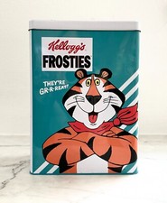 Vintage Kellogg's CEREAL Box Vorratsdose Müslidose Metalldose