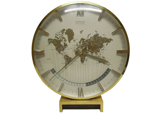 Kienzle weltzeituhr messing - kienzle,