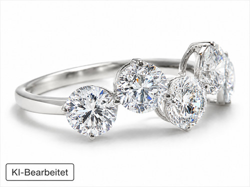 Diamantring 14ct lab grown - lab,