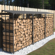 Kaminholzregal außen metall - kaminholzregal,