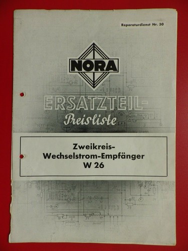 Altes radio prospekt - radio, nora