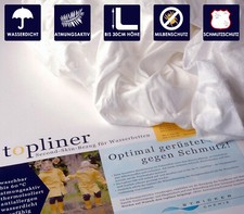 Matratzenschoner Wasserbett Topliner Milbenschutzbezug wasserdicht atmungsaktiv