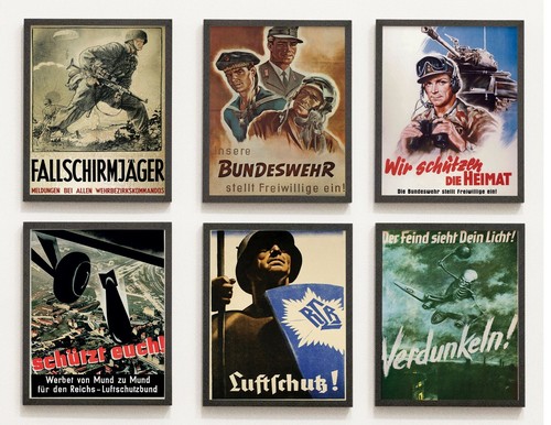 6er set bundeswehr poster - set,