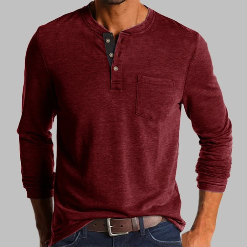 Neu herren henley shirt - henley, t-shirt