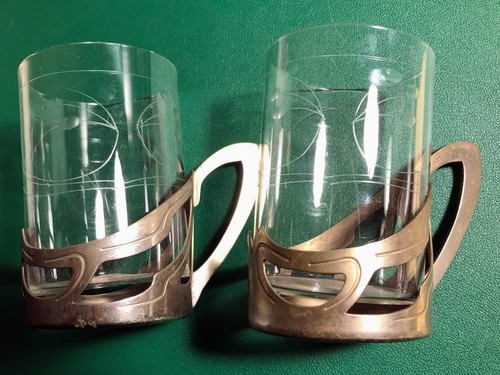 Jugendstil teeglashalter echt - jugendstil,